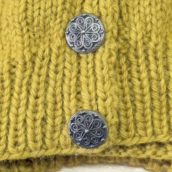 Saga Knit Fair Isle Cardigan Women’s Medium Nordic Wool Lodge Cabin Hand Knit - Picture 9 of 13